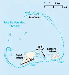 Carte des îles Midway