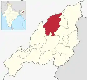 Localisation de District de Mokokchung