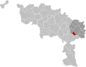 Localisation de Montigny-le-Tilleul