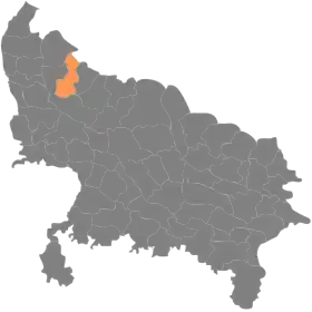 Localisation de District de Moradabad मोरादाबाद ज़िला