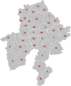 Localisation de Province de Namur