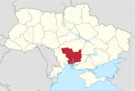 Localisation de Oblast de Mykolaïv