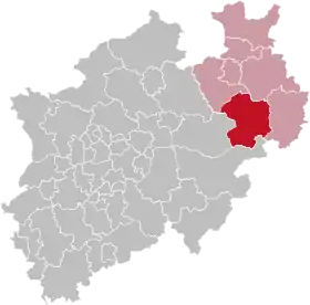 Localisation de Arrondissement de Paderborn