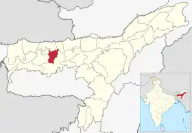 Localisation de District de Nalbariনলবাৰী জিলা