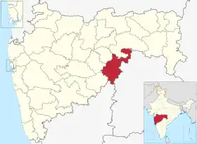 Localisation de District de Nanded