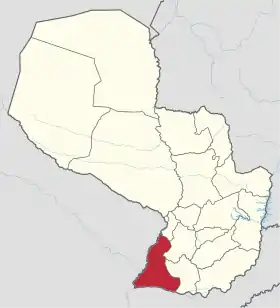 Localisation de Département de Ñeembucú