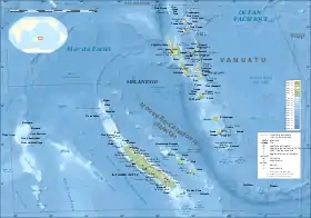 L'Île de Sable se serait située à l'ouest de la Nouvelle-Calédonie.