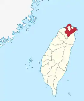 Localisation de Nouveau Taipei