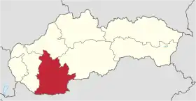 Localisation de Région de Nitra