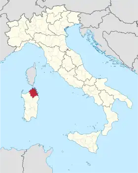 Localisation de Province de Sardaigne Nord-Est
