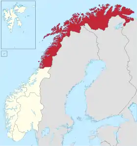 Localisation de Nord-Norge