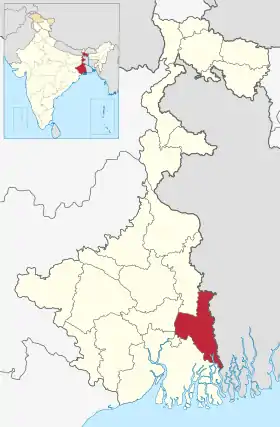 Localisation de District de North 24 Parganas
