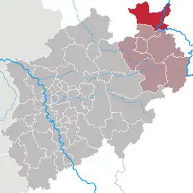 Localisation de Arrondissement de Minden-Lübbecke