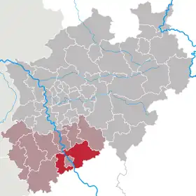 Localisation de Arrondissement de Rhin-Sieg