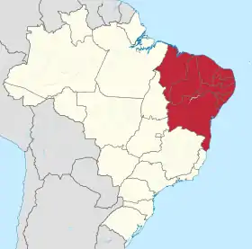 Région Nord-Est (Brésil)