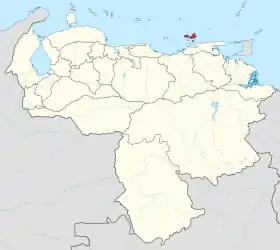 Localisation de État de Nueva Esparta