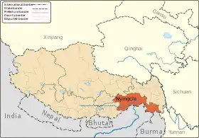 Localisation de Línzhī Shi