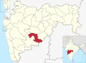 Localisation de District d'Osmanabad