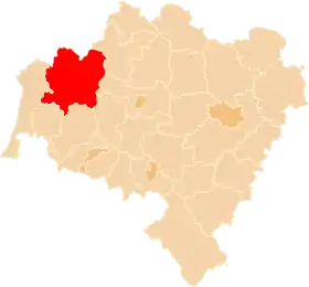 Localisation de Powiat de Bolesławiec