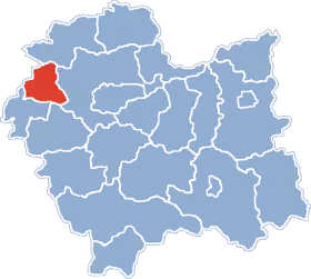 Localisation de Powiat de Chrzanów