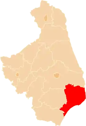 Localisation de Powiat de Hajnówka