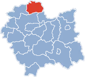 Localisation de Powiat de Miechów