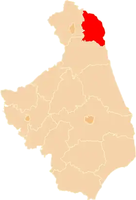 Localisation de Powiat de Sejny