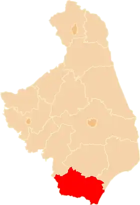 Localisation de Powiat de Siemiatycze