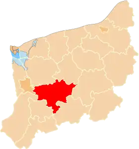 Localisation de Powiat de Stargard