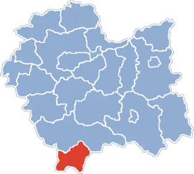 Localisation de Powiat des Tatras