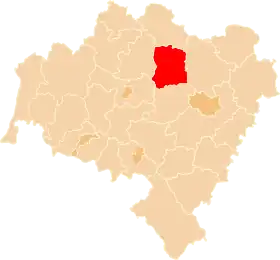 Localisation de Powiat de Wołów