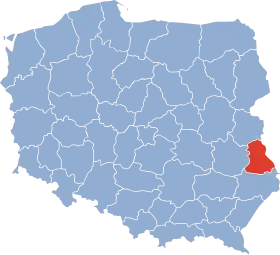 Localisation de Voïvodie de Chełm