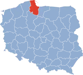 Localisation de Voïvodie de Gdańsk
