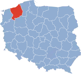 Localisation de Voïvodie de Koszalin