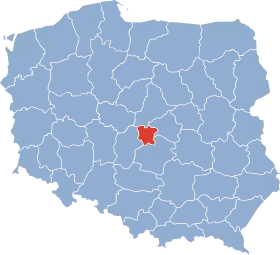 Localisation de Voïvodie de Łódź