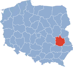 Localisation de Voïvodie de Lublin