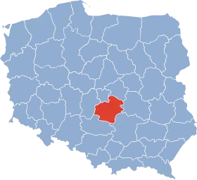 Localisation de Voïvodie de Piotrków