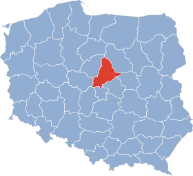 Localisation de Voïvodie de Płock