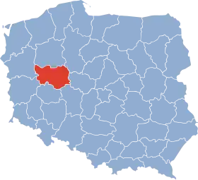 Localisation de Voïvodie de Poznań