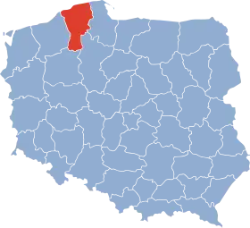 Localisation de Voïvodie de Słupsk