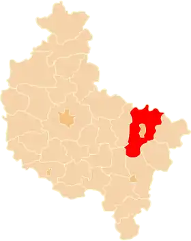Localisation de Powiat de Konin