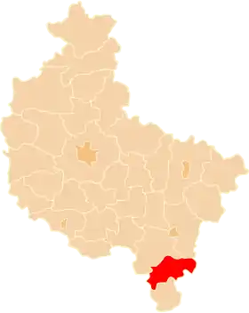 Localisation de Powiat d'Ostrzeszów