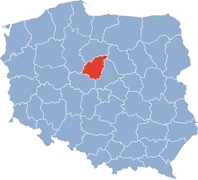 Localisation de Voïvodie de Włocławek