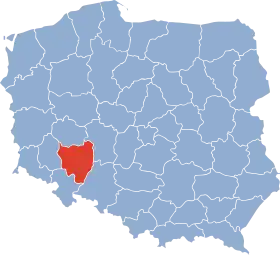 Localisation de Voïvodie de Wrocław