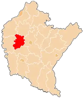 Localisation de Powiat de Ropczyce-Sędziszów