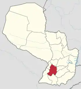 Localisation de Département de Paraguarí