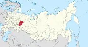 Localisation de Kraï de Perm