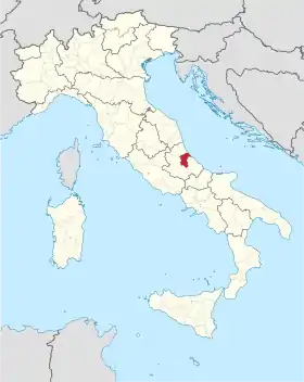 Localisation de Province de Pescara