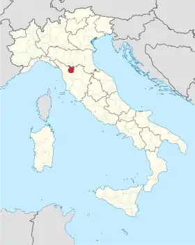 Localisation de Province de Pistoia