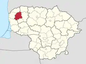 Localisation de Municipalité du district de Plungė